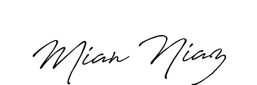 Mian Niaz stylish signature style. Best Handwritten Sign (Antro_Vectra_Bolder) for my name. Handwritten Signature Collection Ideas for my name Mian Niaz. Mian Niaz signature style 7 images and pictures png