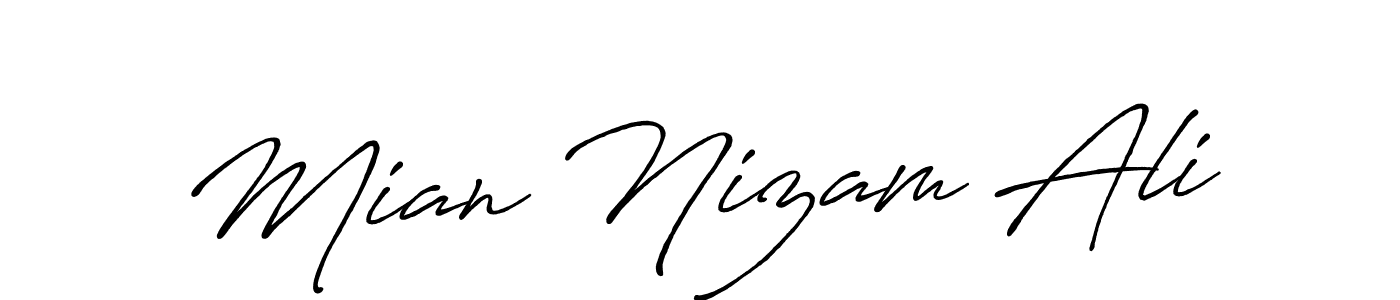 Once you've used our free online signature maker to create your best signature Antro_Vectra_Bolder style, it's time to enjoy all of the benefits that Mian Nizam Ali name signing documents. Mian Nizam Ali signature style 7 images and pictures png