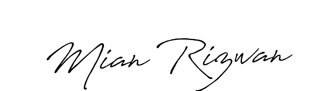 Similarly Antro_Vectra_Bolder is the best handwritten signature design. Signature creator online .You can use it as an online autograph creator for name Mian Rizwan. Mian Rizwan signature style 7 images and pictures png