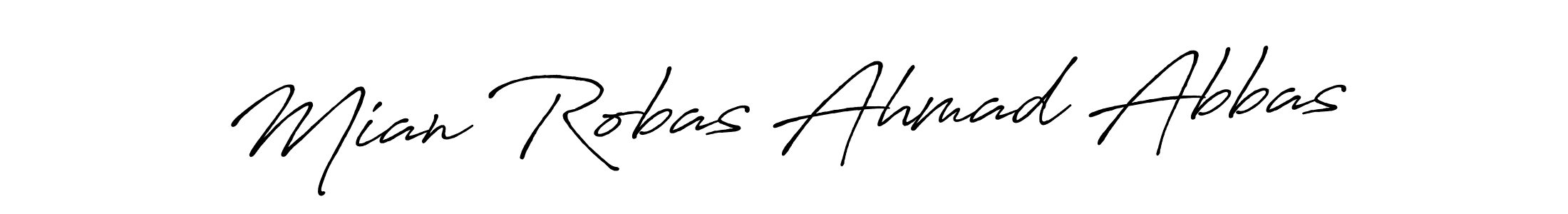 How to make Mian Robas Ahmad Abbas signature? Antro_Vectra_Bolder is a professional autograph style. Create handwritten signature for Mian Robas Ahmad Abbas name. Mian Robas Ahmad Abbas signature style 7 images and pictures png