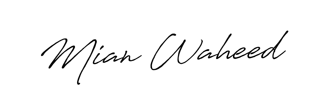 Similarly Antro_Vectra_Bolder is the best handwritten signature design. Signature creator online .You can use it as an online autograph creator for name Mian Waheed. Mian Waheed signature style 7 images and pictures png