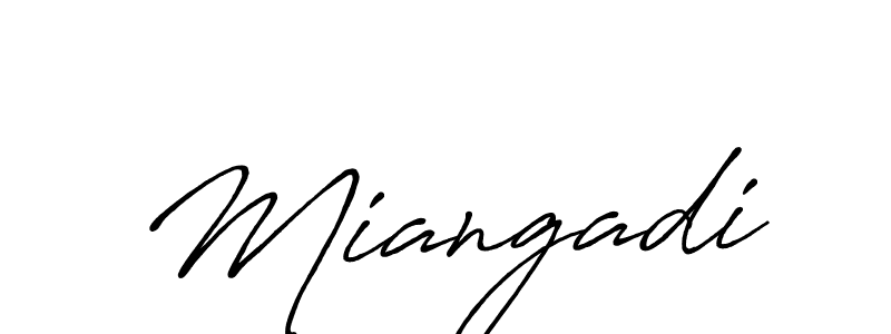 Antro_Vectra_Bolder is a professional signature style that is perfect for those who want to add a touch of class to their signature. It is also a great choice for those who want to make their signature more unique. Get Miangadi name to fancy signature for free. Miangadi signature style 7 images and pictures png