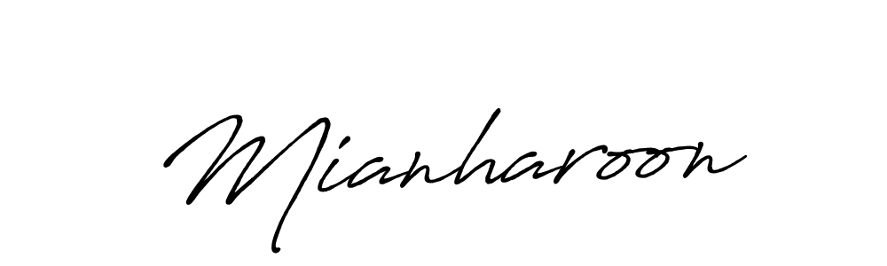 Also we have Mianharoon name is the best signature style. Create professional handwritten signature collection using Antro_Vectra_Bolder autograph style. Mianharoon signature style 7 images and pictures png