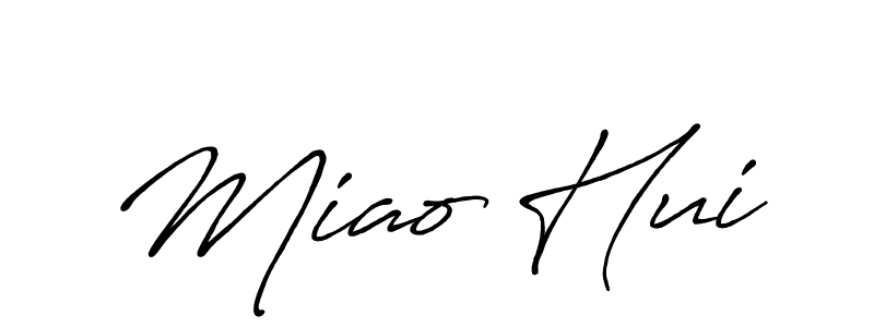 Similarly Antro_Vectra_Bolder is the best handwritten signature design. Signature creator online .You can use it as an online autograph creator for name Miao Hui. Miao Hui signature style 7 images and pictures png