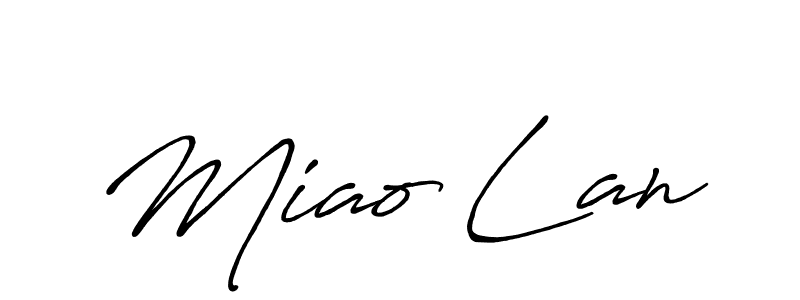Antro_Vectra_Bolder is a professional signature style that is perfect for those who want to add a touch of class to their signature. It is also a great choice for those who want to make their signature more unique. Get Miao Lan name to fancy signature for free. Miao Lan signature style 7 images and pictures png