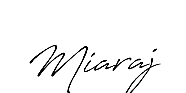 Use a signature maker to create a handwritten signature online. With this signature software, you can design (Antro_Vectra_Bolder) your own signature for name Miaraj. Miaraj signature style 7 images and pictures png