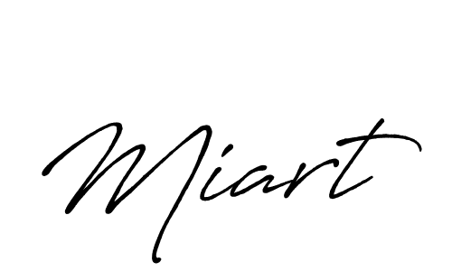 Similarly Antro_Vectra_Bolder is the best handwritten signature design. Signature creator online .You can use it as an online autograph creator for name Miart. Miart signature style 7 images and pictures png