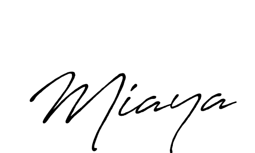 Design your own signature with our free online signature maker. With this signature software, you can create a handwritten (Antro_Vectra_Bolder) signature for name Miaya. Miaya signature style 7 images and pictures png