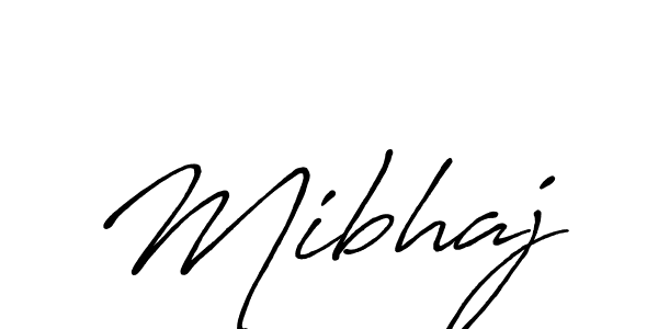 Mibhaj stylish signature style. Best Handwritten Sign (Antro_Vectra_Bolder) for my name. Handwritten Signature Collection Ideas for my name Mibhaj. Mibhaj signature style 7 images and pictures png