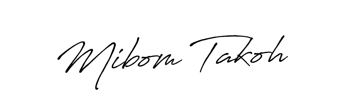 Also we have Mibom Takoh name is the best signature style. Create professional handwritten signature collection using Antro_Vectra_Bolder autograph style. Mibom Takoh signature style 7 images and pictures png