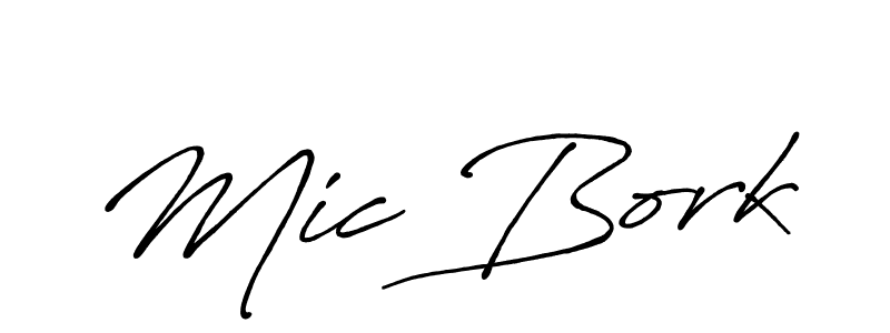 It looks lik you need a new signature style for name Mic Bork. Design unique handwritten (Antro_Vectra_Bolder) signature with our free signature maker in just a few clicks. Mic Bork signature style 7 images and pictures png