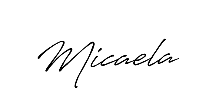Once you've used our free online signature maker to create your best signature Antro_Vectra_Bolder style, it's time to enjoy all of the benefits that Micaela name signing documents. Micaela signature style 7 images and pictures png