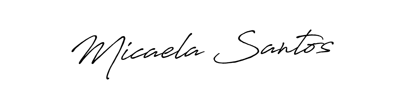 Also we have Micaela Santos name is the best signature style. Create professional handwritten signature collection using Antro_Vectra_Bolder autograph style. Micaela Santos signature style 7 images and pictures png