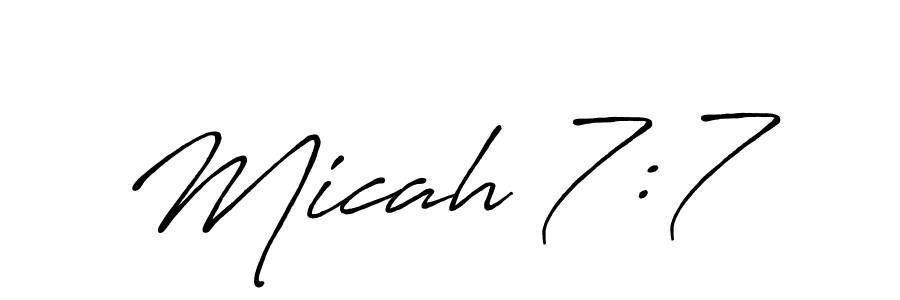 See photos of Micah 7:7 official signature by Spectra . Check more albums & portfolios. Read reviews & check more about Antro_Vectra_Bolder font. Micah 7:7 signature style 7 images and pictures png