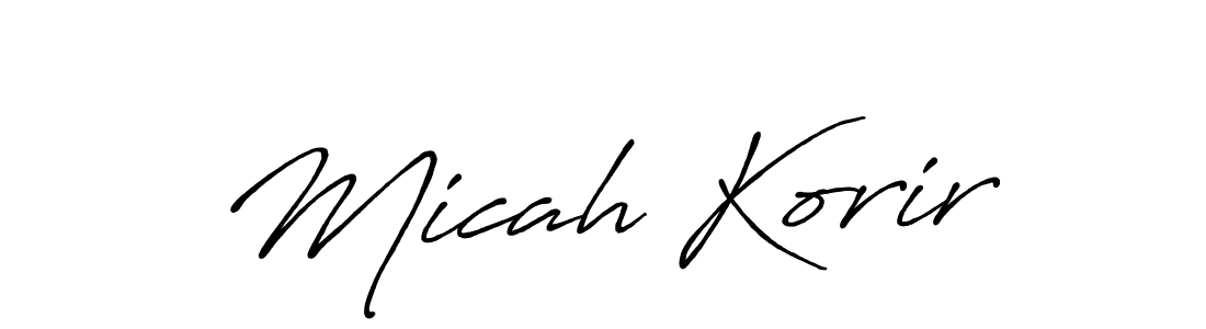 Make a short Micah Korir signature style. Manage your documents anywhere anytime using Antro_Vectra_Bolder. Create and add eSignatures, submit forms, share and send files easily. Micah Korir signature style 7 images and pictures png