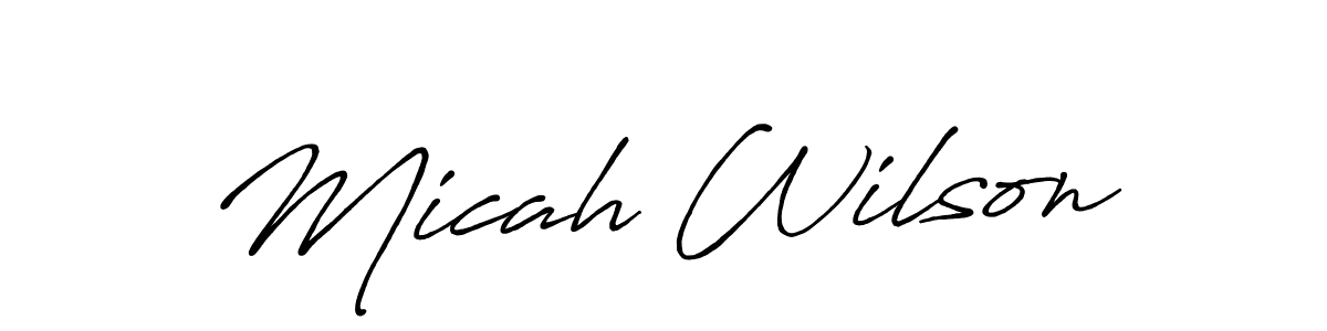 You should practise on your own different ways (Antro_Vectra_Bolder) to write your name (Micah Wilson) in signature. don't let someone else do it for you. Micah Wilson signature style 7 images and pictures png