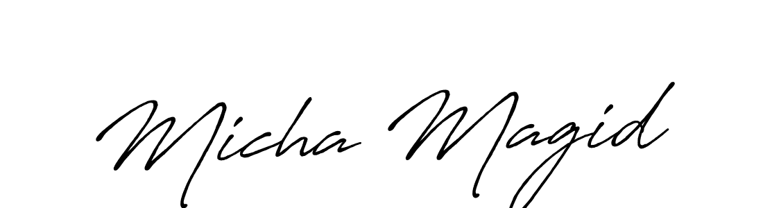 See photos of Micha Magid official signature by Spectra . Check more albums & portfolios. Read reviews & check more about Antro_Vectra_Bolder font. Micha Magid signature style 7 images and pictures png