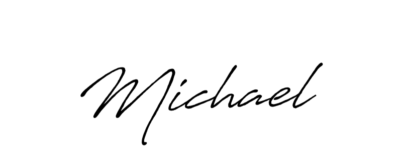 The best way (Antro_Vectra_Bolder) to make a short signature is to pick only two or three words in your name. The name Michael  include a total of six letters. For converting this name. Michael  signature style 7 images and pictures png