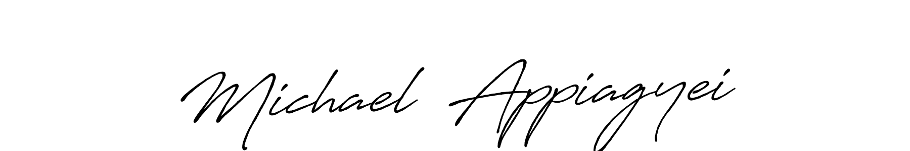Similarly Antro_Vectra_Bolder is the best handwritten signature design. Signature creator online .You can use it as an online autograph creator for name Michael  Appiagyei. Michael  Appiagyei signature style 7 images and pictures png