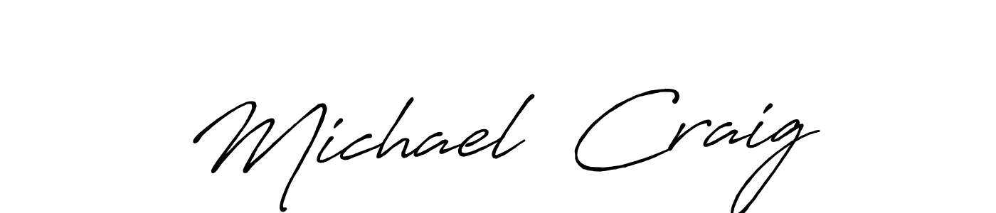 How to make Michael  Craig signature? Antro_Vectra_Bolder is a professional autograph style. Create handwritten signature for Michael  Craig name. Michael  Craig signature style 7 images and pictures png