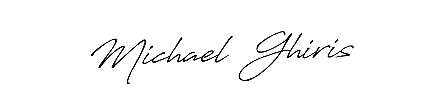How to Draw Michael  Ghiris signature style? Antro_Vectra_Bolder is a latest design signature styles for name Michael  Ghiris. Michael  Ghiris signature style 7 images and pictures png