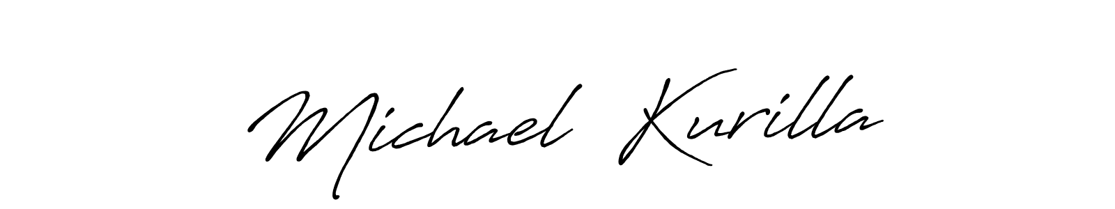 Make a beautiful signature design for name Michael  Kurilla. With this signature (Antro_Vectra_Bolder) style, you can create a handwritten signature for free. Michael  Kurilla signature style 7 images and pictures png