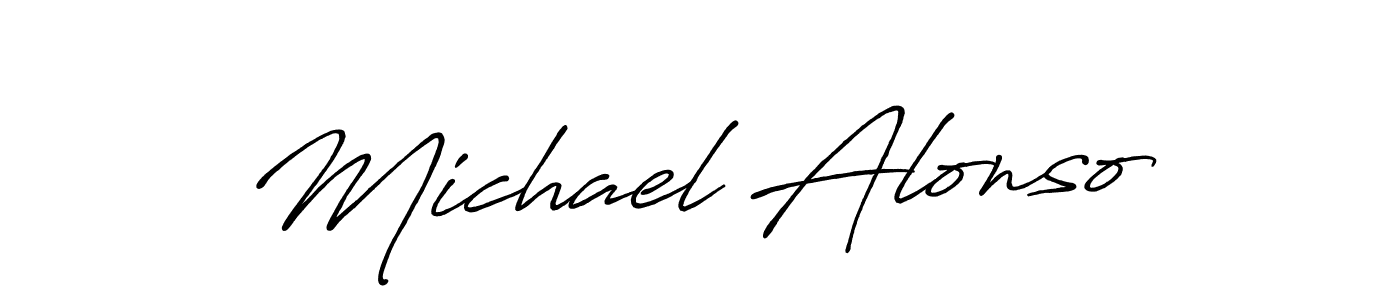 How to make Michael Alonso signature? Antro_Vectra_Bolder is a professional autograph style. Create handwritten signature for Michael Alonso name. Michael Alonso signature style 7 images and pictures png