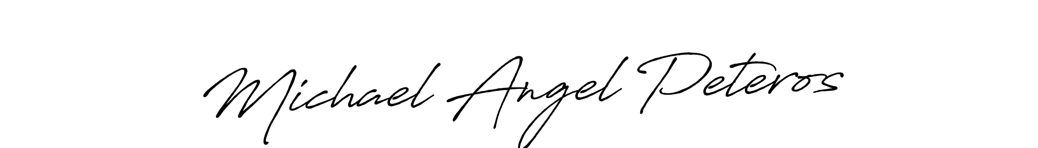 Michael Angel Peteros stylish signature style. Best Handwritten Sign (Antro_Vectra_Bolder) for my name. Handwritten Signature Collection Ideas for my name Michael Angel Peteros. Michael Angel Peteros signature style 7 images and pictures png