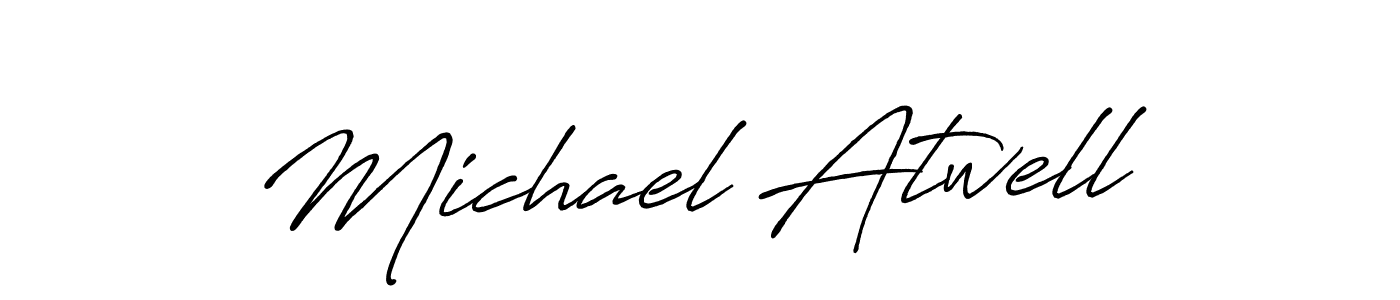 if you are searching for the best signature style for your name Michael Atwell. so please give up your signature search. here we have designed multiple signature styles  using Antro_Vectra_Bolder. Michael Atwell signature style 7 images and pictures png