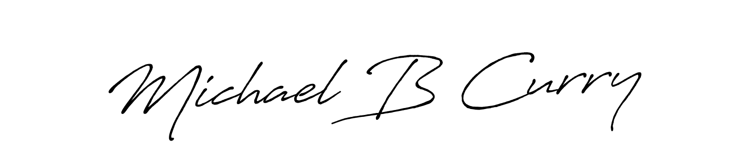 Design your own signature with our free online signature maker. With this signature software, you can create a handwritten (Antro_Vectra_Bolder) signature for name Michael B Curry. Michael B Curry signature style 7 images and pictures png