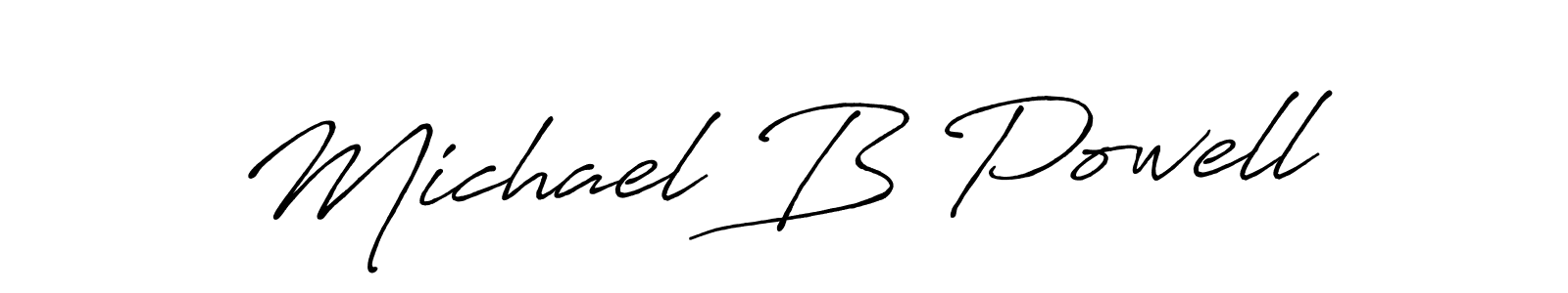 It looks lik you need a new signature style for name Michael B Powell. Design unique handwritten (Antro_Vectra_Bolder) signature with our free signature maker in just a few clicks. Michael B Powell signature style 7 images and pictures png