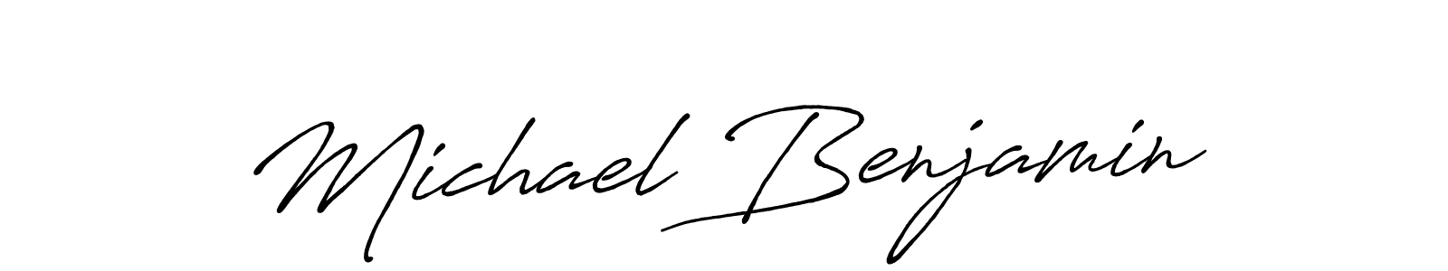 Design your own signature with our free online signature maker. With this signature software, you can create a handwritten (Antro_Vectra_Bolder) signature for name Michael Benjamin. Michael Benjamin signature style 7 images and pictures png