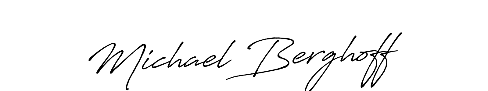 The best way (Antro_Vectra_Bolder) to make a short signature is to pick only two or three words in your name. The name Michael Berghoff include a total of six letters. For converting this name. Michael Berghoff signature style 7 images and pictures png