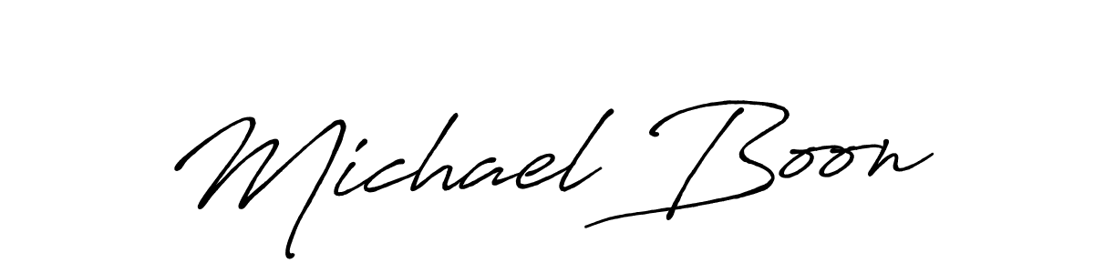 Create a beautiful signature design for name Michael Boon. With this signature (Antro_Vectra_Bolder) fonts, you can make a handwritten signature for free. Michael Boon signature style 7 images and pictures png