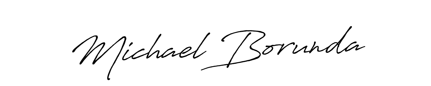 Also You can easily find your signature by using the search form. We will create Michael Borunda name handwritten signature images for you free of cost using Antro_Vectra_Bolder sign style. Michael Borunda signature style 7 images and pictures png