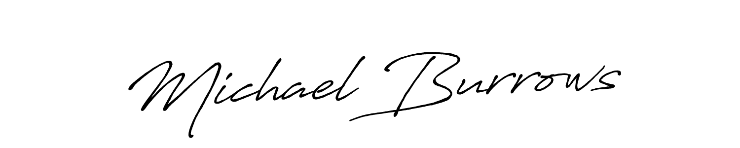 It looks lik you need a new signature style for name Michael Burrows. Design unique handwritten (Antro_Vectra_Bolder) signature with our free signature maker in just a few clicks. Michael Burrows signature style 7 images and pictures png