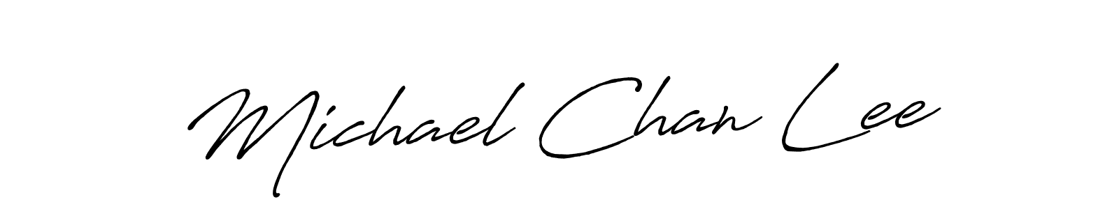 You should practise on your own different ways (Antro_Vectra_Bolder) to write your name (Michael Chan Lee) in signature. don't let someone else do it for you. Michael Chan Lee signature style 7 images and pictures png