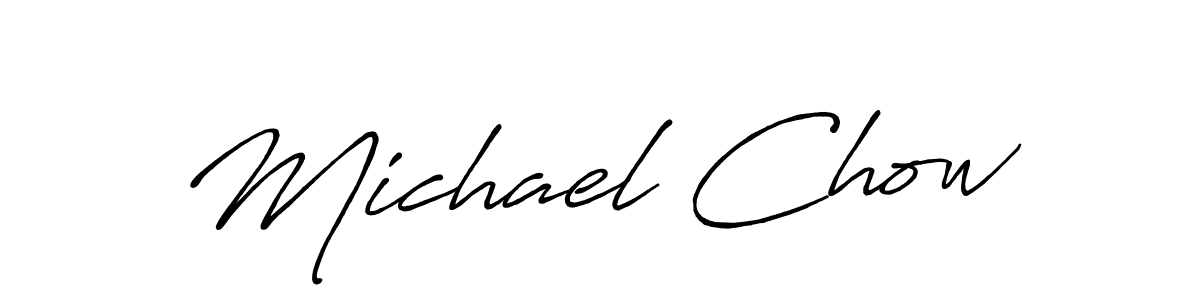 How to make Michael Chow signature? Antro_Vectra_Bolder is a professional autograph style. Create handwritten signature for Michael Chow name. Michael Chow signature style 7 images and pictures png