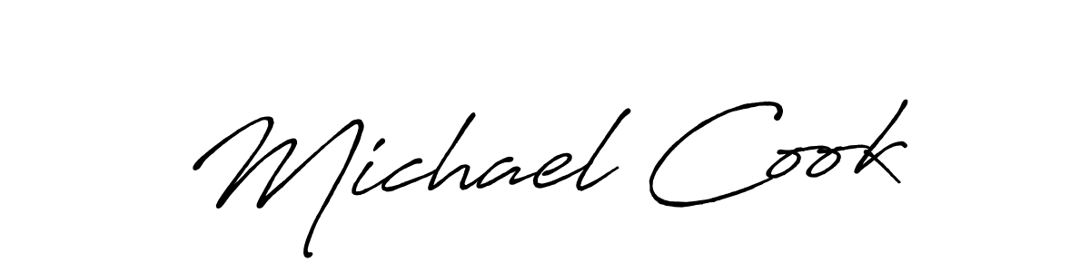 Design your own signature with our free online signature maker. With this signature software, you can create a handwritten (Antro_Vectra_Bolder) signature for name Michael Cook. Michael Cook signature style 7 images and pictures png