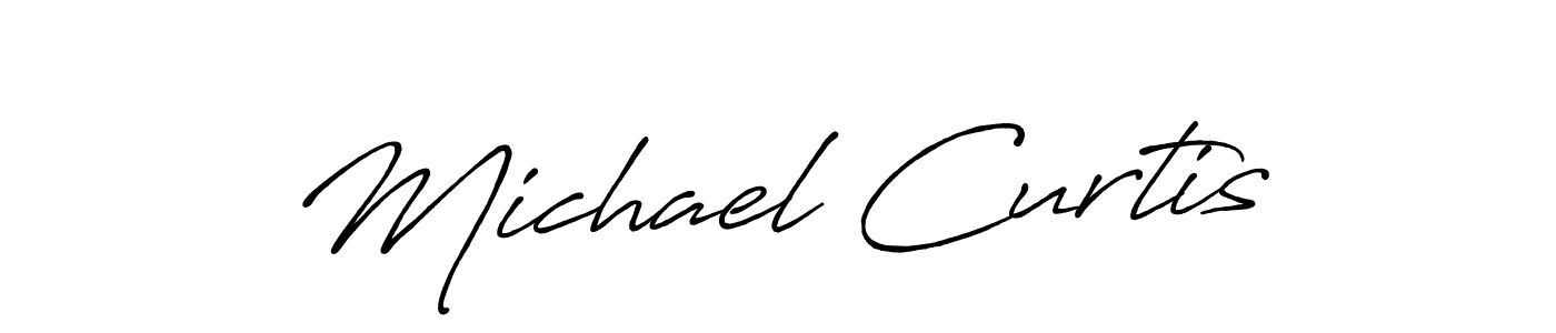 Michael Curtis stylish signature style. Best Handwritten Sign (Antro_Vectra_Bolder) for my name. Handwritten Signature Collection Ideas for my name Michael Curtis. Michael Curtis signature style 7 images and pictures png