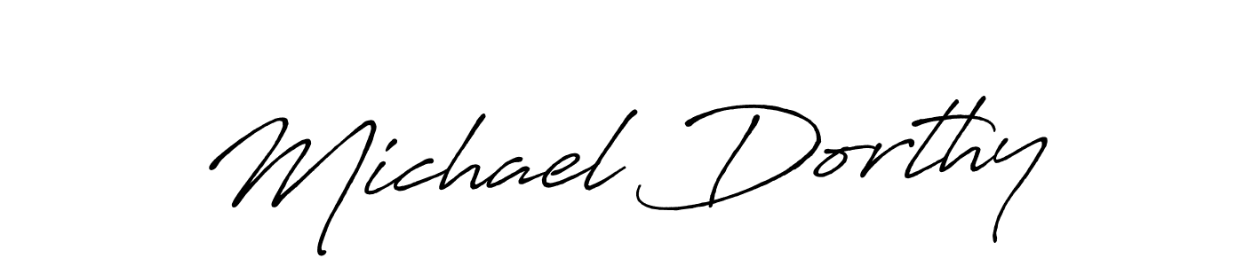 It looks lik you need a new signature style for name Michael Dorthy. Design unique handwritten (Antro_Vectra_Bolder) signature with our free signature maker in just a few clicks. Michael Dorthy signature style 7 images and pictures png