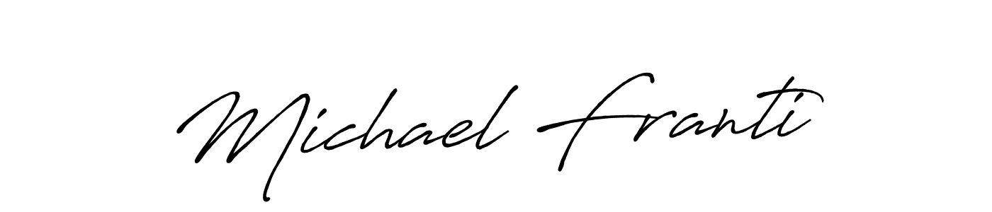 Create a beautiful signature design for name Michael Franti. With this signature (Antro_Vectra_Bolder) fonts, you can make a handwritten signature for free. Michael Franti signature style 7 images and pictures png