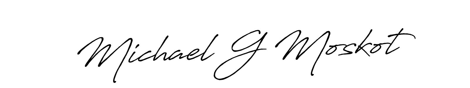 Once you've used our free online signature maker to create your best signature Antro_Vectra_Bolder style, it's time to enjoy all of the benefits that Michael G Moskot name signing documents. Michael G Moskot signature style 7 images and pictures png