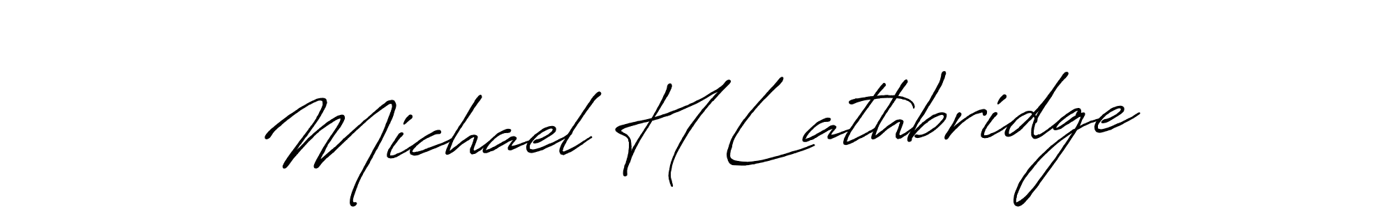 This is the best signature style for the Michael H Lathbridge name. Also you like these signature font (Antro_Vectra_Bolder). Mix name signature. Michael H Lathbridge signature style 7 images and pictures png