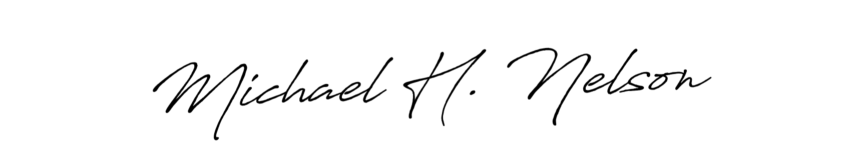 How to make Michael H. Nelson signature? Antro_Vectra_Bolder is a professional autograph style. Create handwritten signature for Michael H. Nelson name. Michael H. Nelson signature style 7 images and pictures png