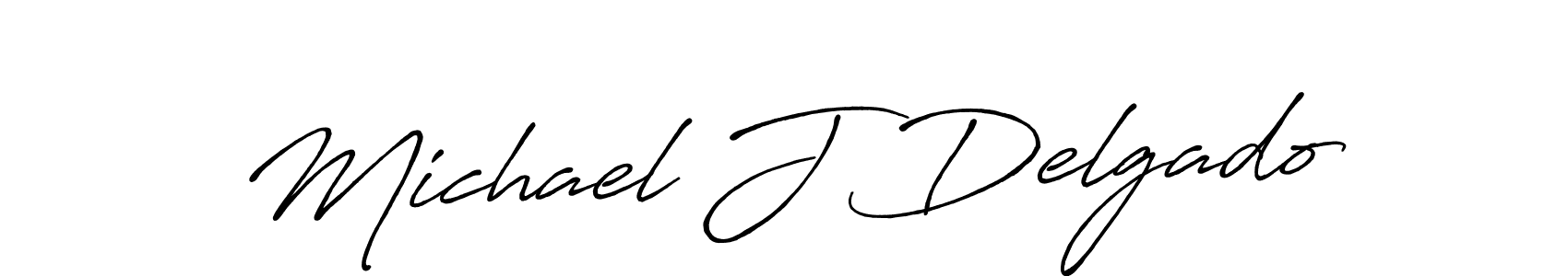 Use a signature maker to create a handwritten signature online. With this signature software, you can design (Antro_Vectra_Bolder) your own signature for name Michael J Delgado. Michael J Delgado signature style 7 images and pictures png
