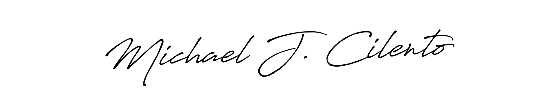 Use a signature maker to create a handwritten signature online. With this signature software, you can design (Antro_Vectra_Bolder) your own signature for name Michael J. Cilento. Michael J. Cilento signature style 7 images and pictures png