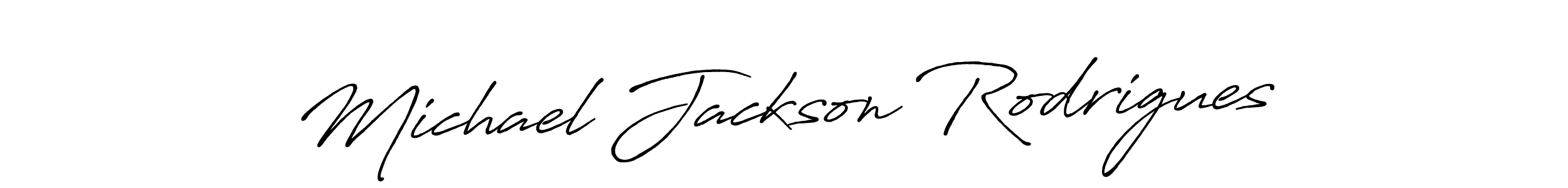 Antro_Vectra_Bolder is a professional signature style that is perfect for those who want to add a touch of class to their signature. It is also a great choice for those who want to make their signature more unique. Get Michael Jackson Rodrigues name to fancy signature for free. Michael Jackson Rodrigues signature style 7 images and pictures png