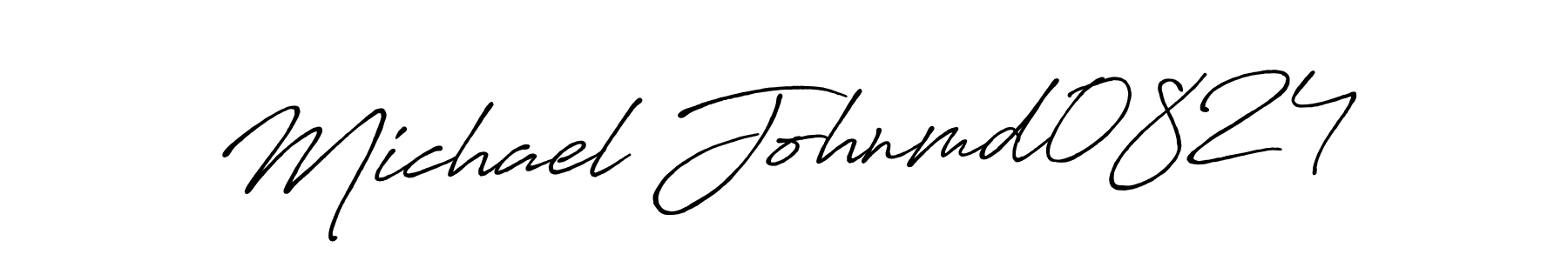 Michael Johnmd0824 stylish signature style. Best Handwritten Sign (Antro_Vectra_Bolder) for my name. Handwritten Signature Collection Ideas for my name Michael Johnmd0824. Michael Johnmd0824 signature style 7 images and pictures png