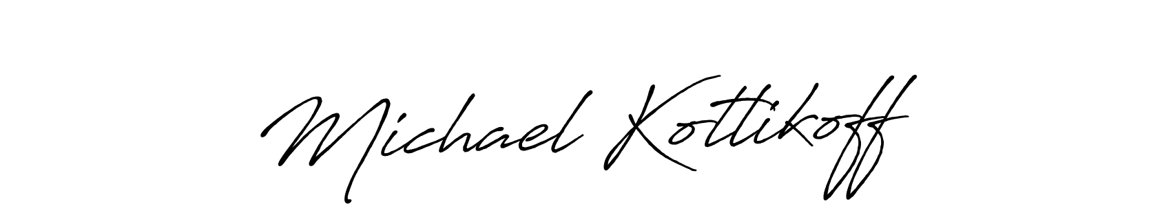 Make a beautiful signature design for name Michael Kotlikoff. With this signature (Antro_Vectra_Bolder) style, you can create a handwritten signature for free. Michael Kotlikoff signature style 7 images and pictures png